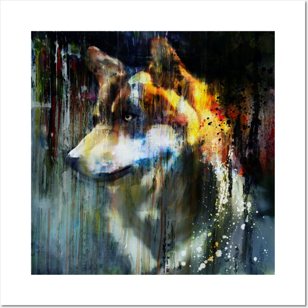 Abstract Wolf Portrait Wall Art by Marian Voicu